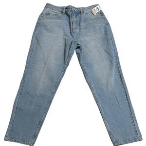 Union Bay Womens Size 9 Blue Madonna Mom Jeans Tapered Leg Light Wash High Rise